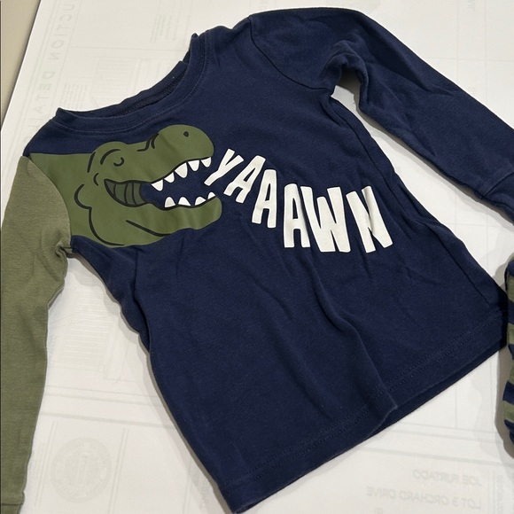 Old Navy Kids Pajama Set - Navy and Olive - Picture 2 of 6